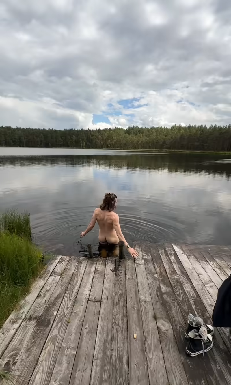 I unexpectedly opened the open-water swimming season.